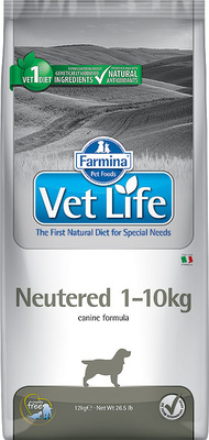 Farmina Vet Life Dog Neutered Корм сухой для кастрированных и стерилизованных собак от 1-10кг от зоомагазина Дино Зоо