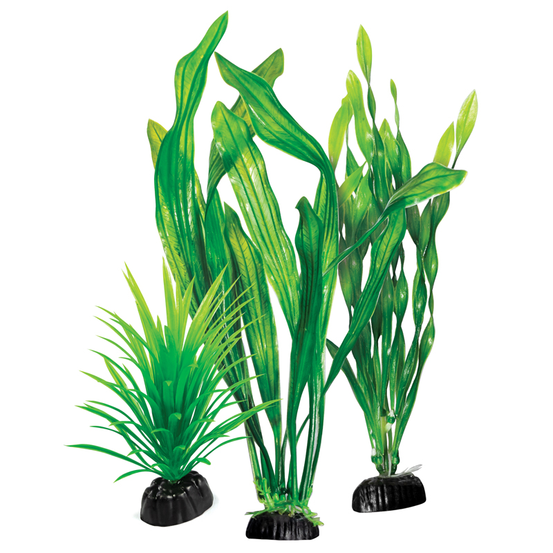 Растения зеленые (набор 3шт), 100мм Laguna от зоомагазина Дино Зоо