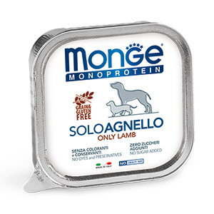 Monge Dog Monoproteico Solo консервы для собак паштет из ягненка от зоомагазина Дино Зоо