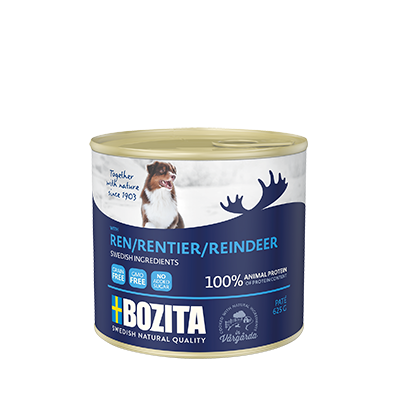 BOZITA 625 г Reindeer, мясной паштет с оленем для  собак всех возрастов