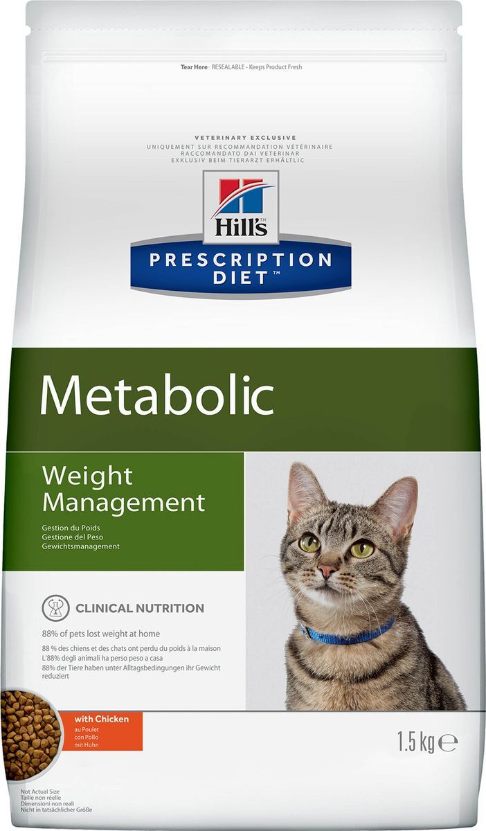 Корм Диета сухой для кошек Metabolic для коррекции веса, Hill's