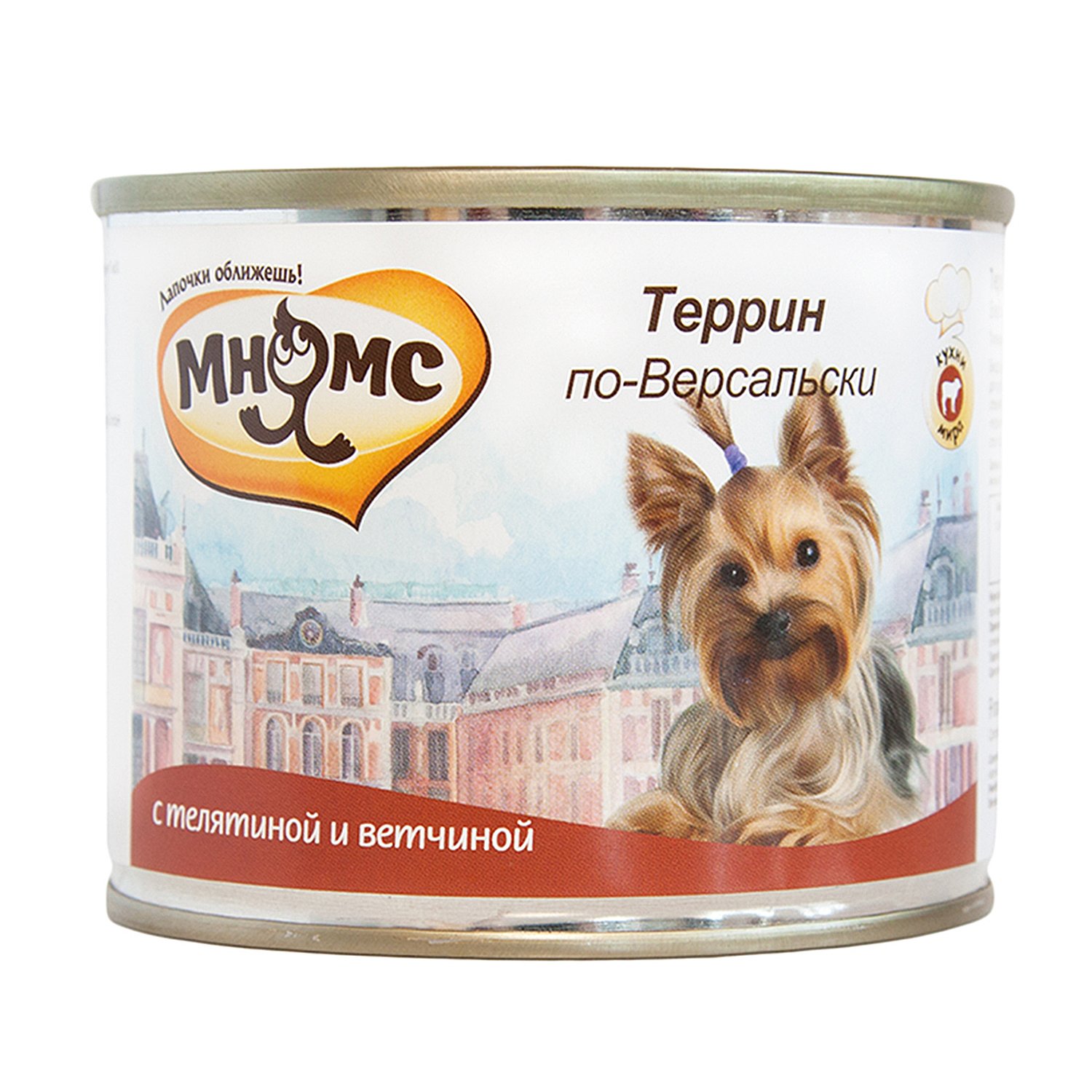 Мнямс консервы для собак: телятина с ветчиной "Террин по-версальски", Valta France-style Terrine от зоомагазина Дино Зоо