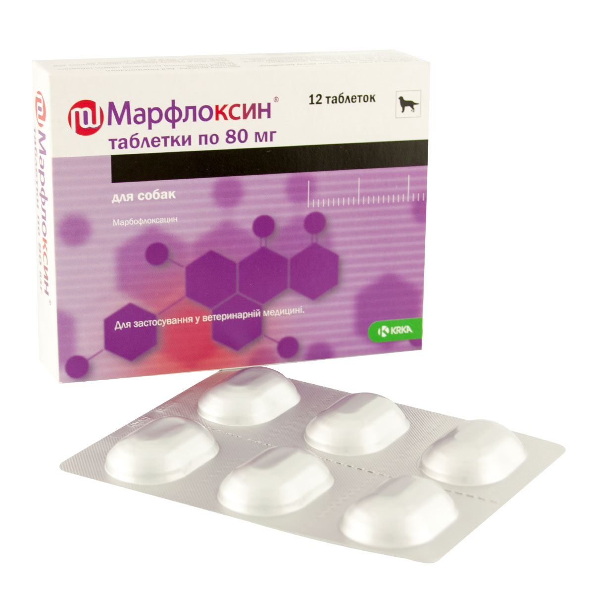 Марфлоксин 80 мг. 12 шт., KRKA от зоомагазина Дино Зоо
