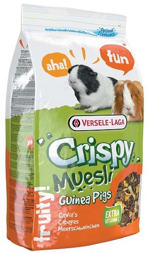 VERSELE-LAGA 1кг. Crispy Muesli Guinea Pigs с витамином С Корм для морских свинок