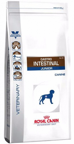 Gastro Intestinal Junior GIJ29 корм для щенков до 1 года при нарушениях пищеварения, Royal Canin