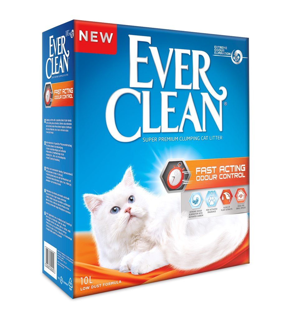 EverClean Less Trail наполнитель для кошачьего туалета, комкующийся, для котят и длинношерстных кошек от зоомагазина Дино Зоо