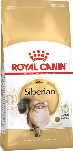 Siberian Adult корм для взрослых сибирских кошек старше 12 месяцев, Royal Canin