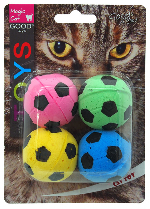 Игрушка для кошек мячики футбольные, Magic Cat