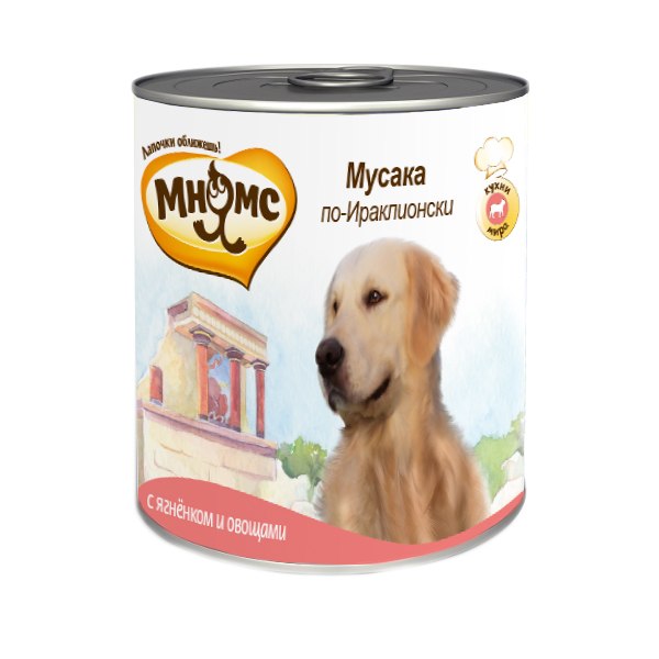 Мнямс консервы для собак ягненок с овощами "Мусака по-ираклионски" , Valta Heraklion-style Moussaka