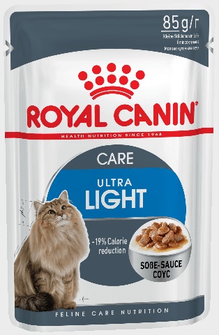 Ultra Light кусочки в соусе для кошек склонных к полноте, Royal Canin