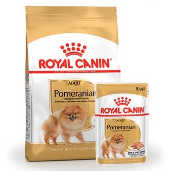 Корм сухой Royal Canin "Pomeranian Adult" для собак Померанский шпиц (в возрасте от 8 месяцев) от зоомагазина Дино Зоо