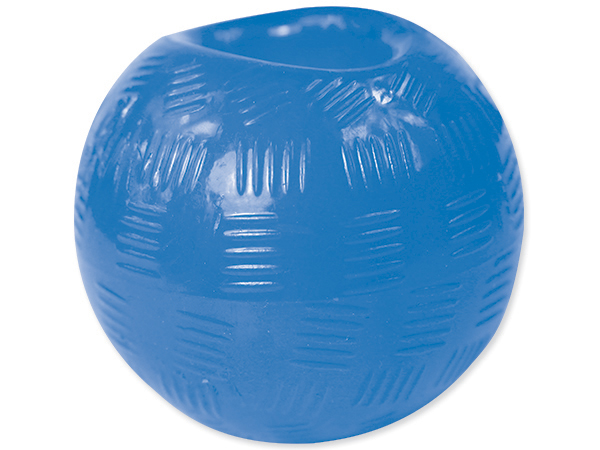 Игрушка для собак мячик с отверстием синий 8,2см, Dog Fantasy от зоомагазина Дино Зоо