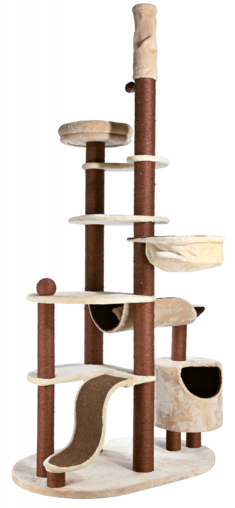 игровой комплекс для кошек, сизаль+плюш  Nataniel 228–268 cm, Trixie от зоомагазина Дино Зоо