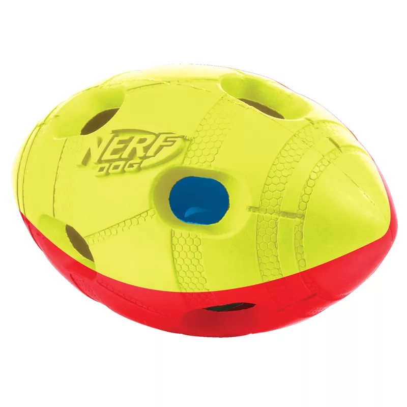 NERF Мяч гандбольный двухцветный светящийся, 13 см от зоомагазина Дино Зоо