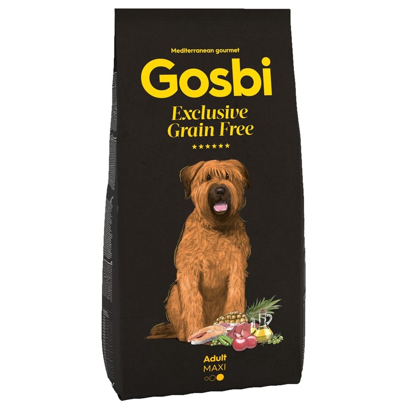 GOSBI EXCLUSIVE GRAIN FREE ADULT MAXI Корм сухой для собак крупных пород от зоомагазина Дино Зоо
