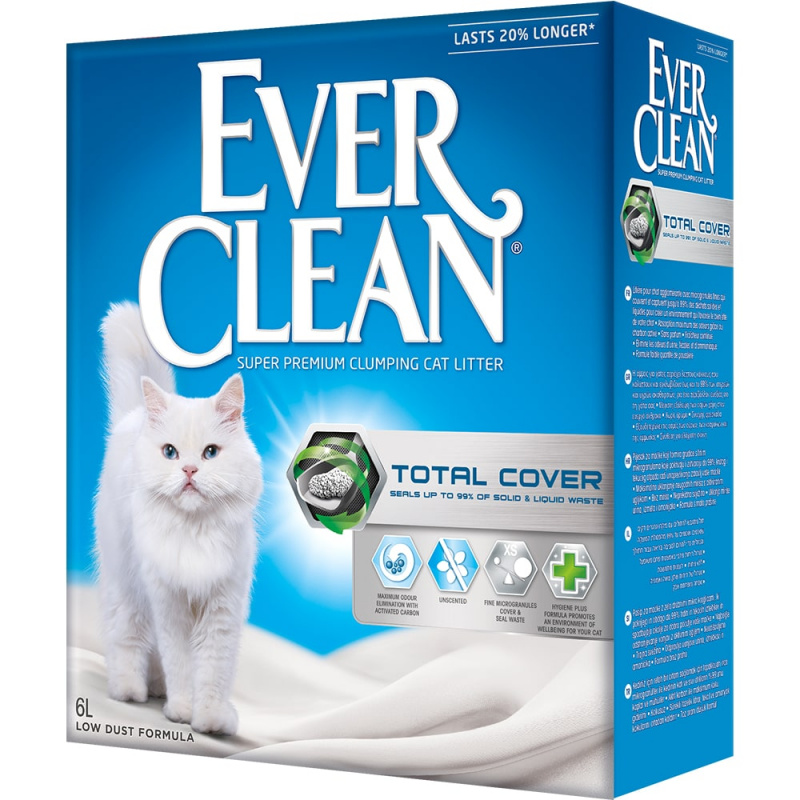 Ever Clean Total Cover комкующийся наполнитель с микрогранулами двойного действия д/кошек от зоомагазина Дино Зоо