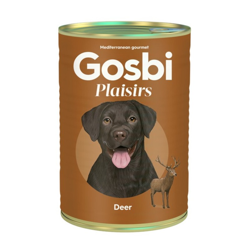GOSBI PLAISIRS Корм влажный для собак ОЛЕНИНА от зоомагазина Дино Зоо