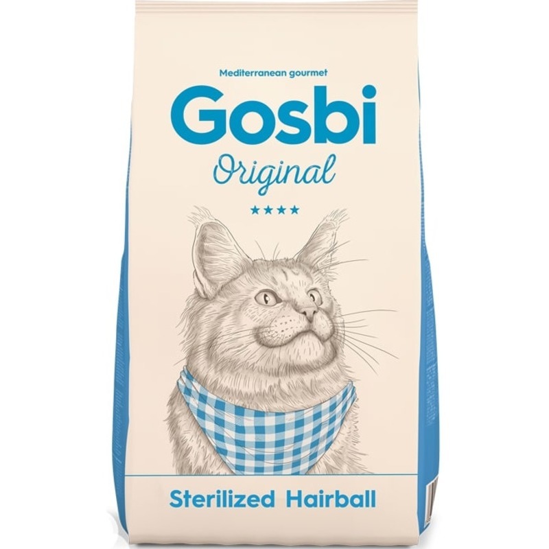 GOSBI ORIGINAL CAT STERILIZED HAIRBALL Корм сухой для стерилизованных кошек