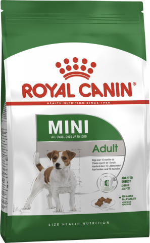 Mini Adult корм для взрослых собак малых пород с 10 месяцев до 8 лет, Royal Canin