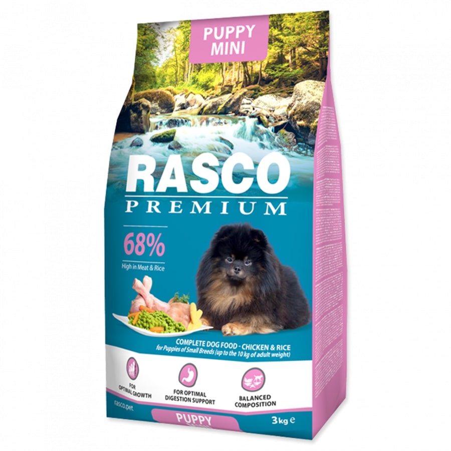 Rasco Premium Сухой корм с курицей для щенков мини пород