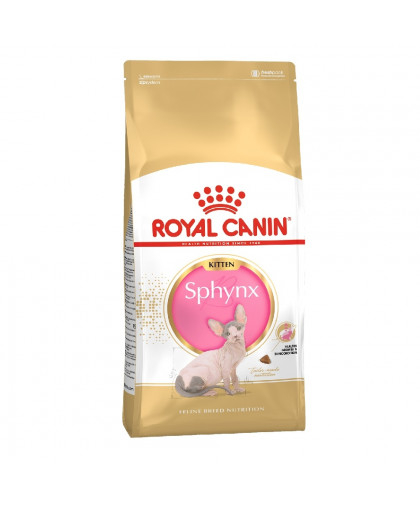 Royal Canin Корм сухой Сфинкс Киттен для котят породы Сфинкс до 12 мес от зоомагазина Дино Зоо