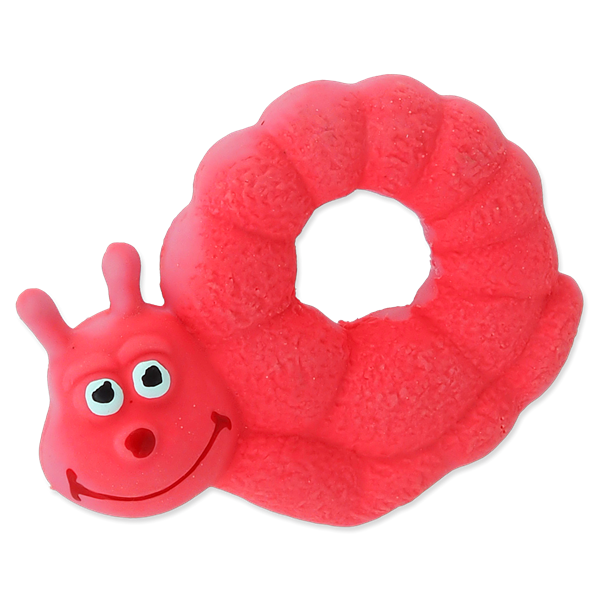 Игрушка для собак латексная улитка розовая со звуком 10 см Dog Fantasy от зоомагазина Дино Зоо