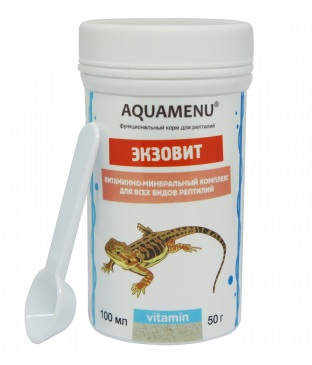 Экзовит" 100 мл. – витаминно-минеральный комплекс для всех видов рептилий., AQUAMENU