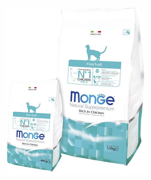 Monge Cat Hairball корм для кошек для выведения шерсти от зоомагазина Дино Зоо