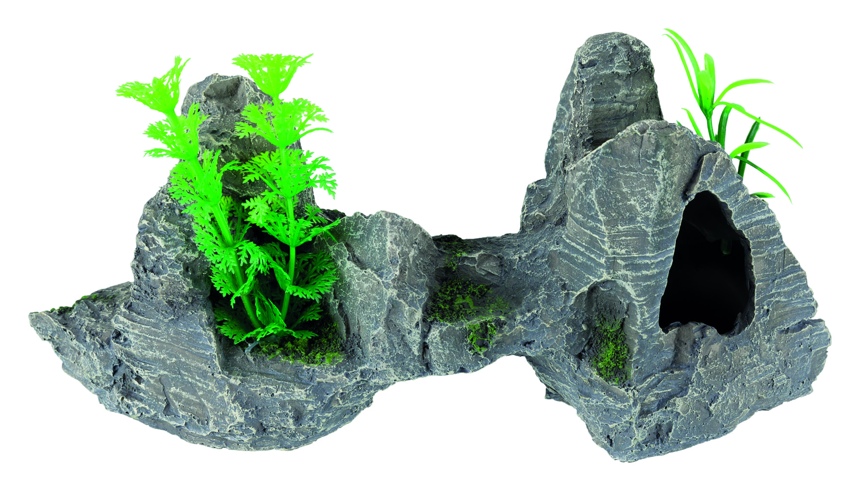 Грот "Скала с растениями" 26см Trixie от зоомагазина Дино Зоо