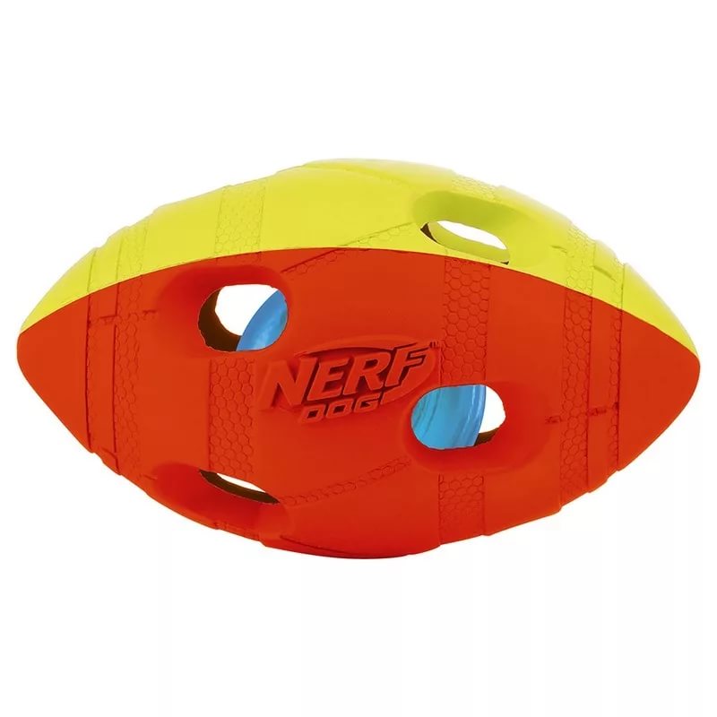 NERF Мяч гандбольный двухцветный светящийся, 10 см