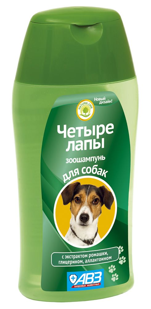 Шампунь  "Четыре лапы" для ежедневного мытья лап у собак, АВЗ от зоомагазина Дино Зоо