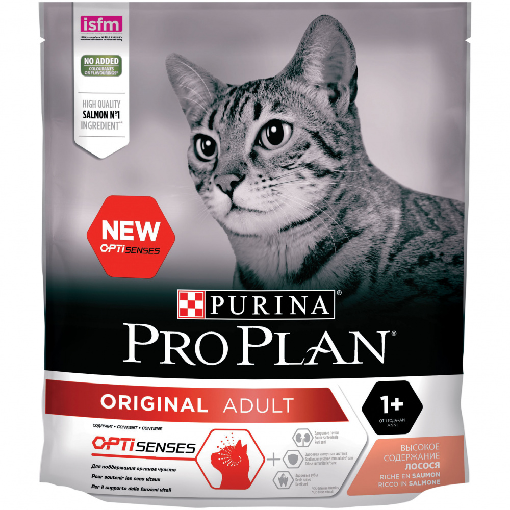 Purina Pro Plan  "Adult" 7+  Корм сухой для кошек старше 7-ми лет Лосось
