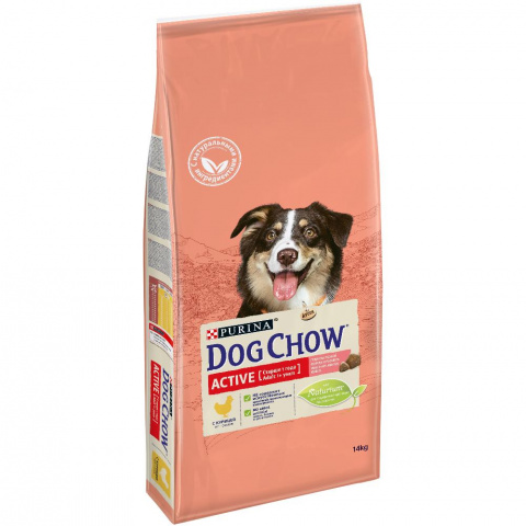 Active корм для активных собак старше 1 года, с курицей, Purina Dog Chow