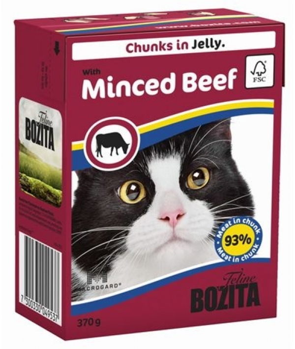 Влажный корм для кошек, с говядиной в желе, Bozita от зоомагазина Дино Зоо