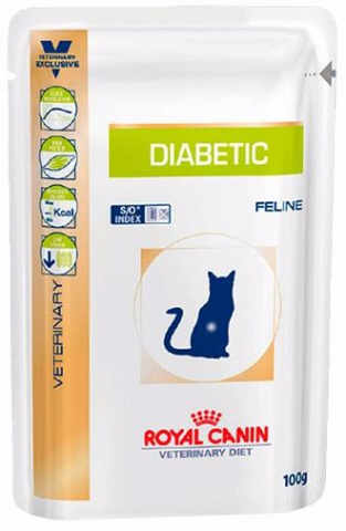 Diabetic кусочки в желе для кошек при сахарном диабете, Royal Canin