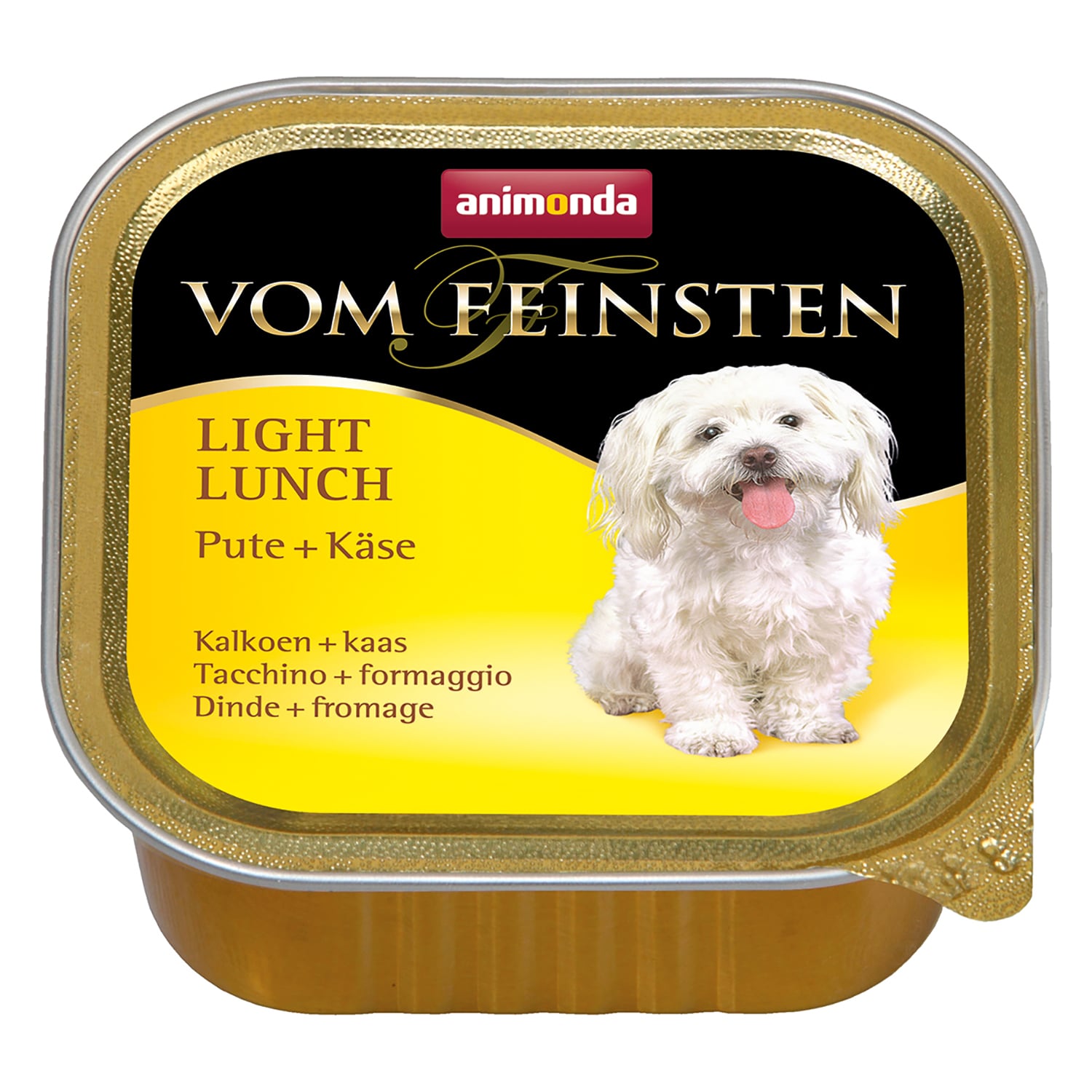 Vom Feinsten Light Lunch консервы для собак, облегченное меню с индейкой и сыром, Animonda