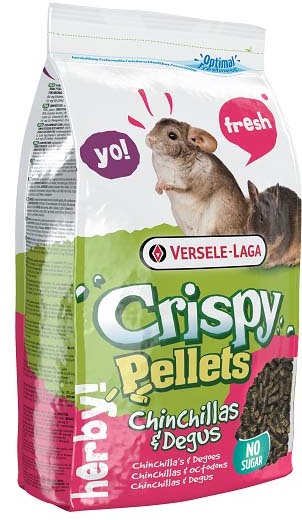 VERSELE-LAGA корм для шиншилл и дегу Crispy Pellets Chinchillas & Degus гранулированный 1 кг