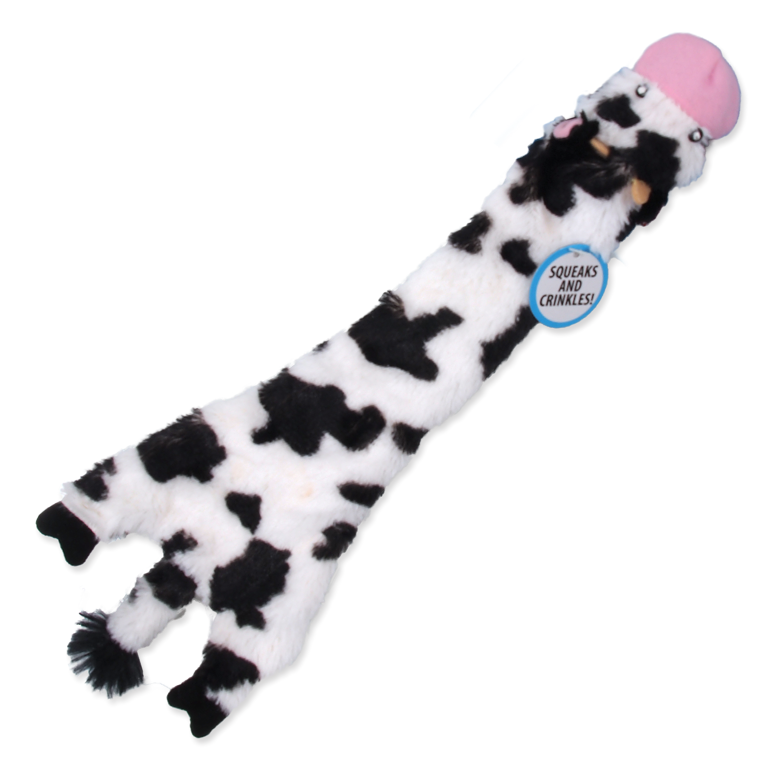 Игрушка мягкая для собак корова 35 см Dog Fantasy от зоомагазина Дино Зоо