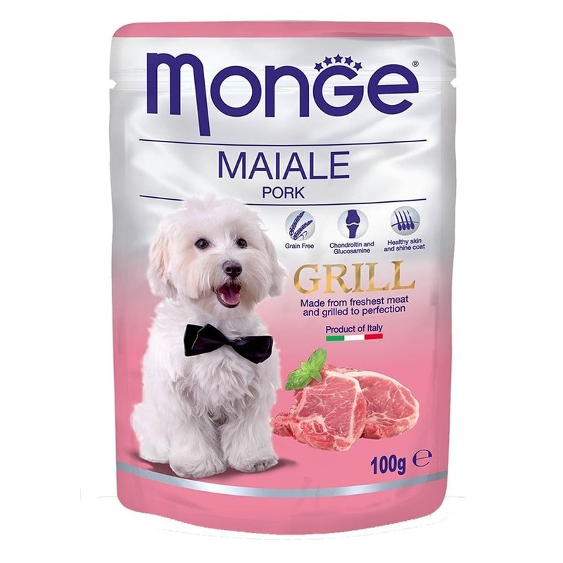 Dog Grill Pouch паучи для собак свинина, Monge от зоомагазина Дино Зоо