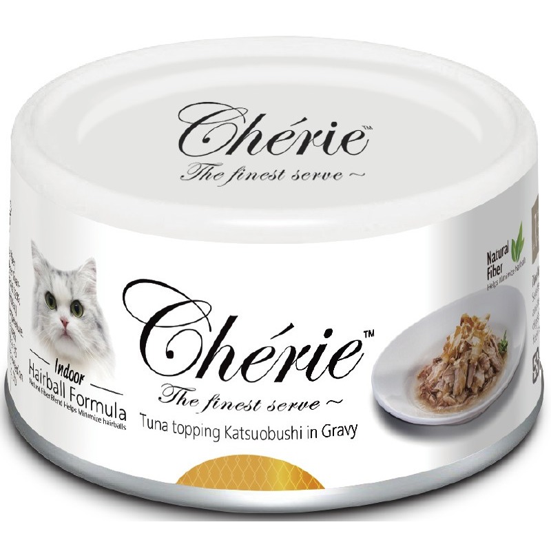Pettric Cherie - Hairball Control  Корм влажный для кошек Тунец/Копченый Тунец-Бонито в подливе от зоомагазина Дино Зоо