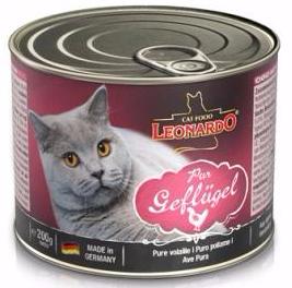 Quality Selection консервы для взрослых кошек, c птицей, Leonardo