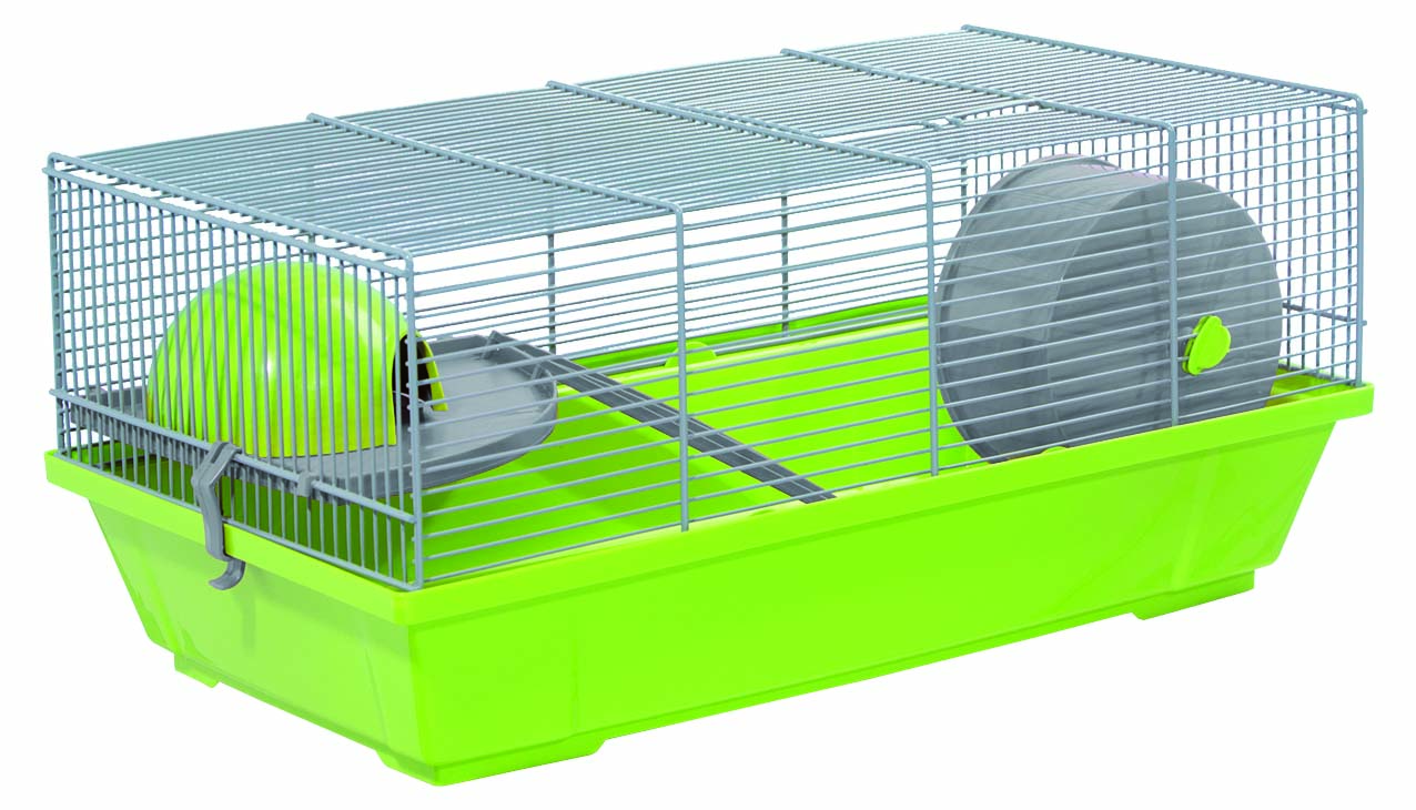 Клетка для грызунов Эрик серо-зеленая с аксессуарами  50,5*28*25см Small Animals