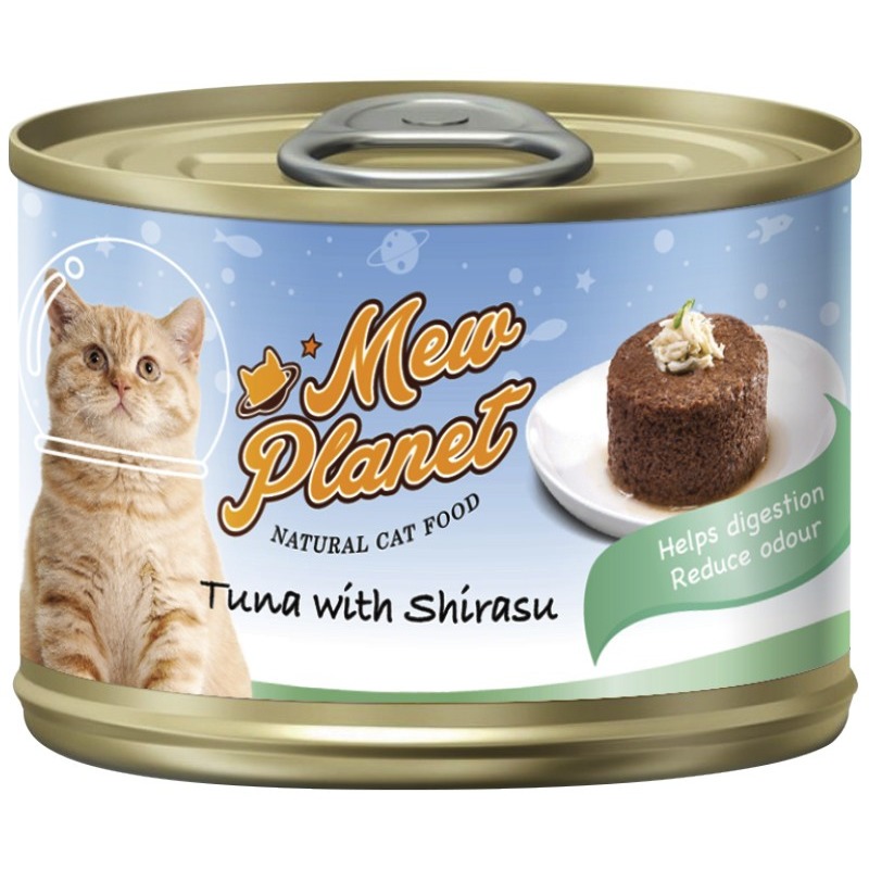 Pettric Mew Planet Корм консервированный для кошек Тунец/Курица паштет от зоомагазина Дино Зоо