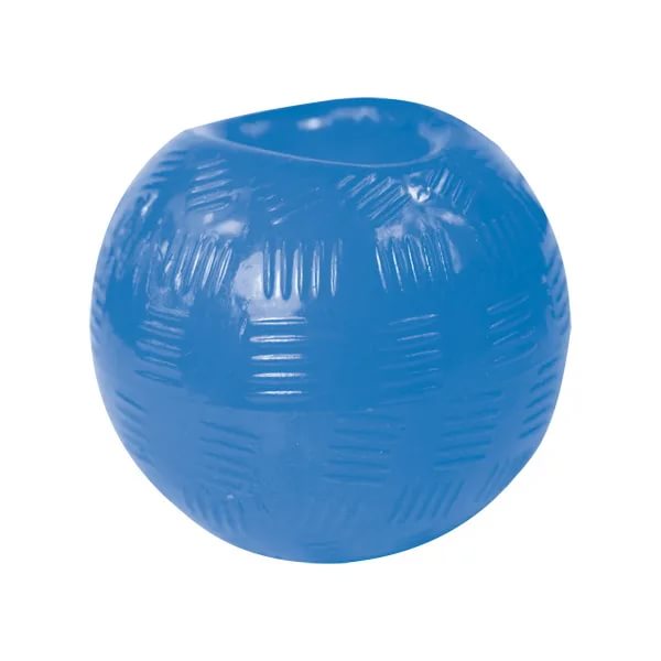 Игрушка для собак мячик с отверстием синий 9,5 см Dog Fantasy