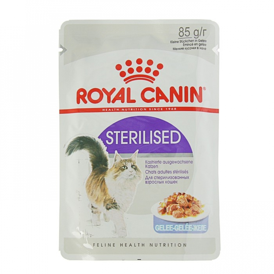 Sterilised влажный корм для стерилизованных кошек в желе (85 г), Royal Canin от зоомагазина Дино Зоо