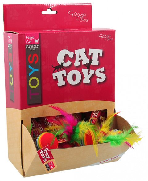 Игрушка для кошек мячик с пером, Magic Cat от зоомагазина Дино Зоо