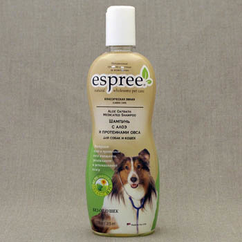 Шампунь с алоэ и протеинами овса для собак и кошек CLC Aloe Oatbath Medicated Shampoo, Espree