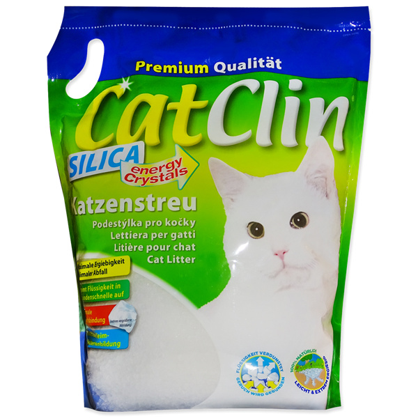 Наполнитель CatClin Селикогелевый  для кошачьих туалетов 8л от зоомагазина Дино Зоо