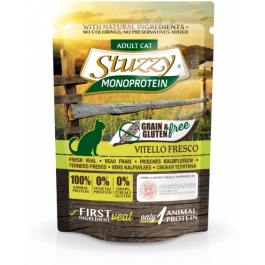 Stuzzy Monoprotein 85г консервы для кошек свежая телятина, пауч от зоомагазина Дино Зоо