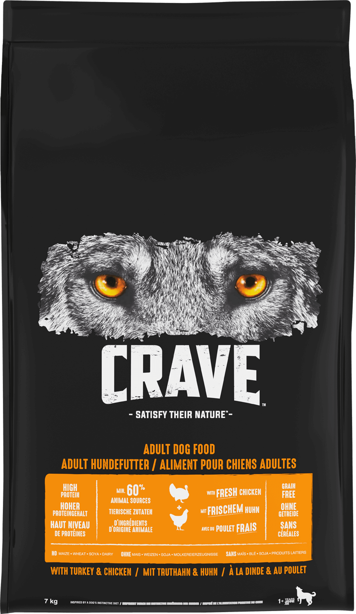 Crave сухой корм сухой для собак Курица/Индейка 7 кг от зоомагазина Дино Зоо